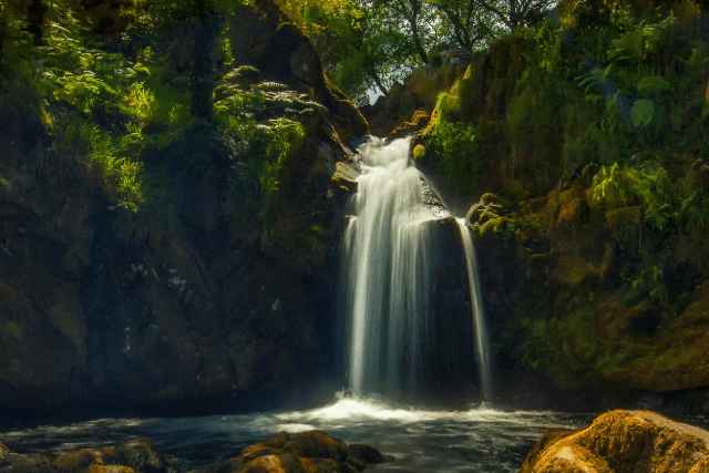Ceunant Mawr Waterfall in Llanberis