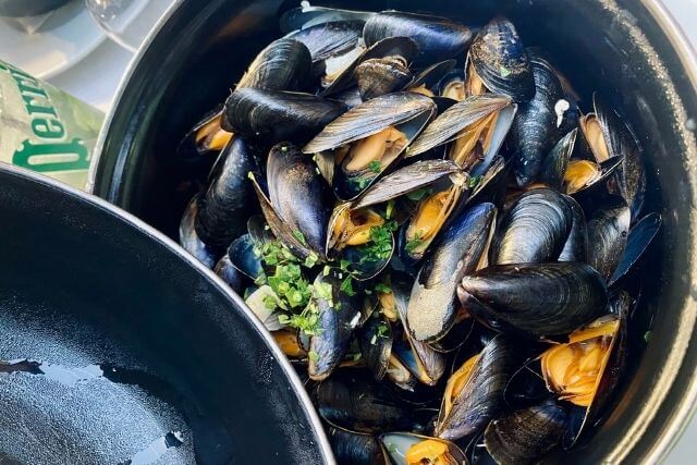Mussels at a Restaurant in Anglesey