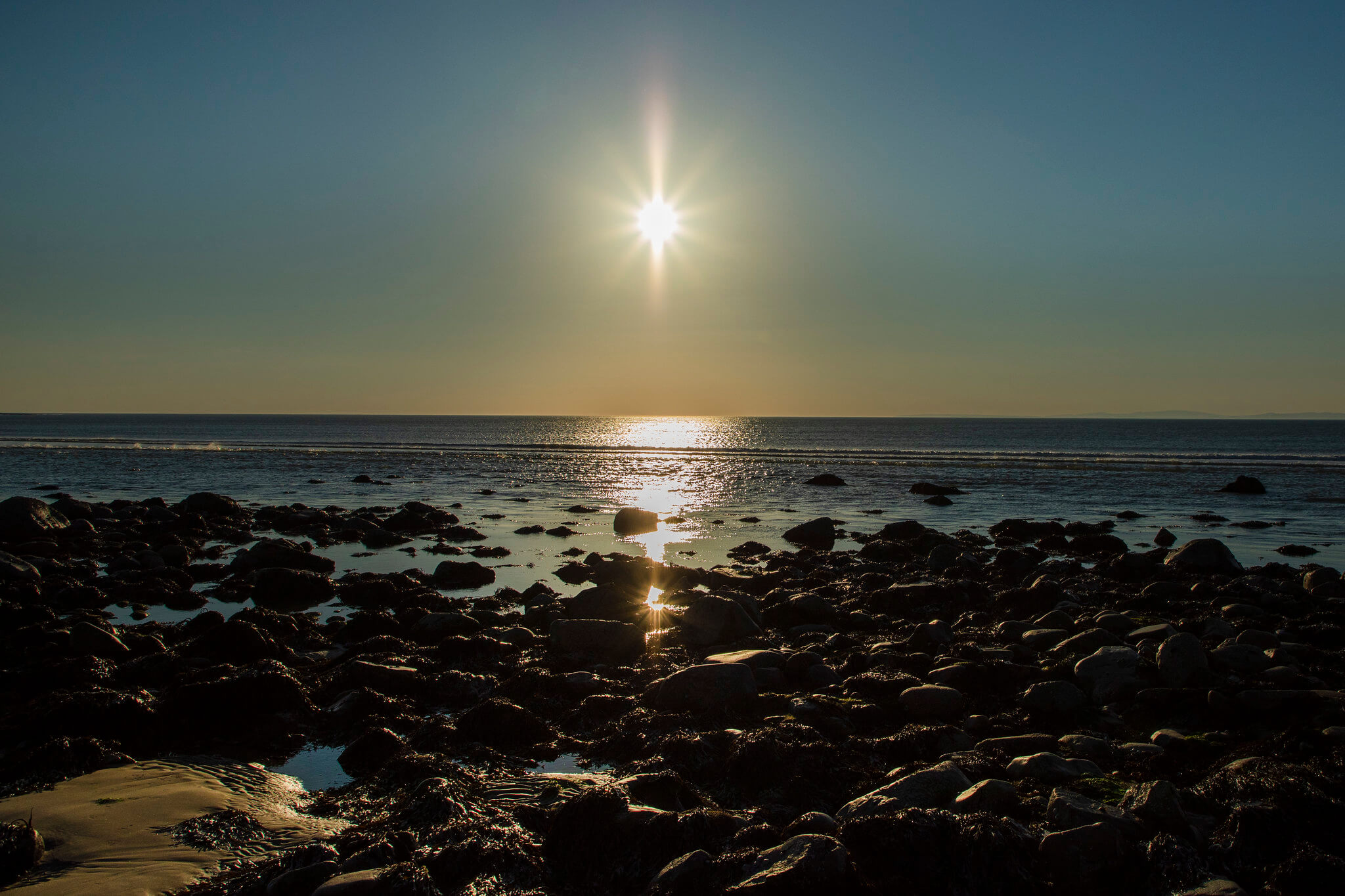 Sunset over Llandanwg Beach