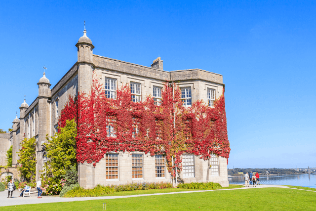 Tourists enjoying the scenic views at Plas Newydd Country House