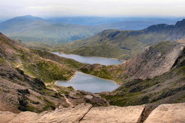 Glaslyn from Snowdon summit