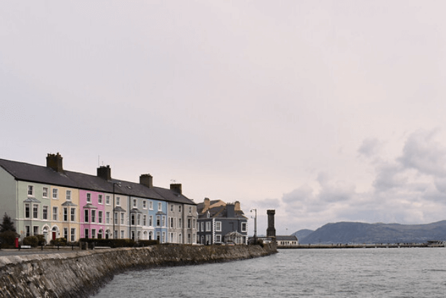 Colourful houses in Beaumaris