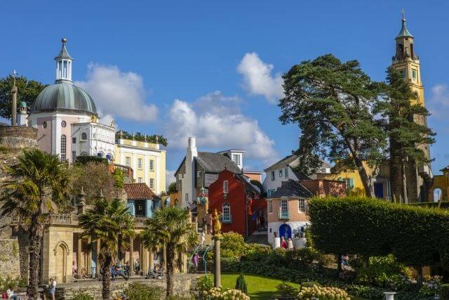The colourful buildings of portmeirion village
