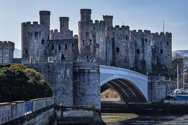 The outside of Conwy Castle