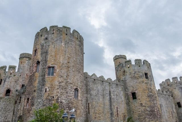 The mighty towers of Conwy Castle