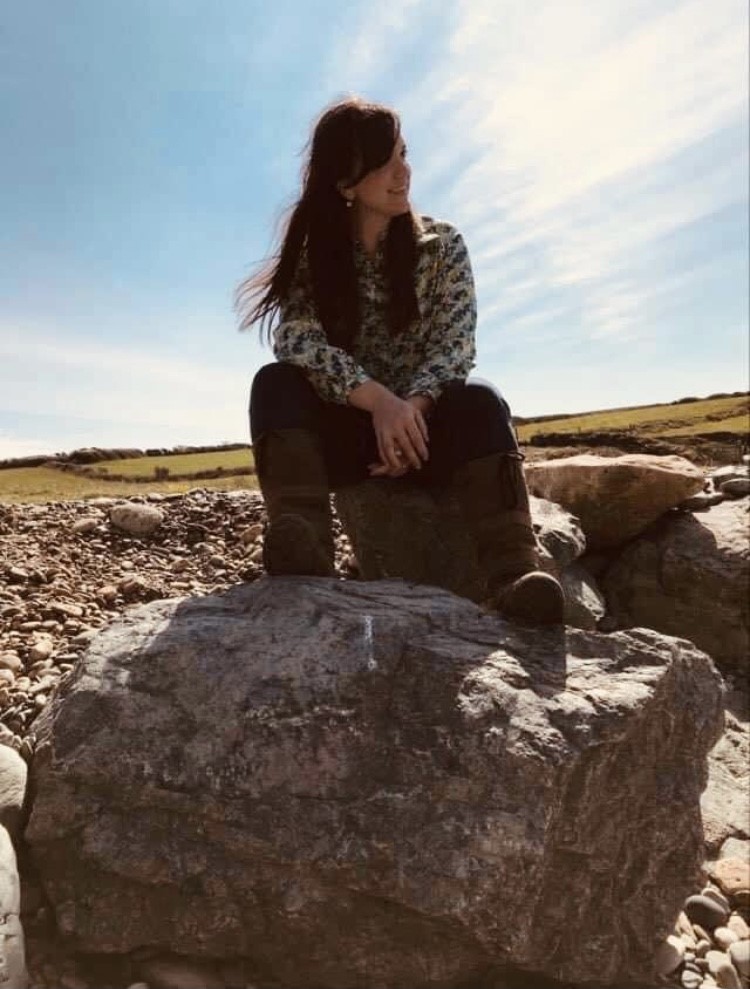 Sitting on rocks