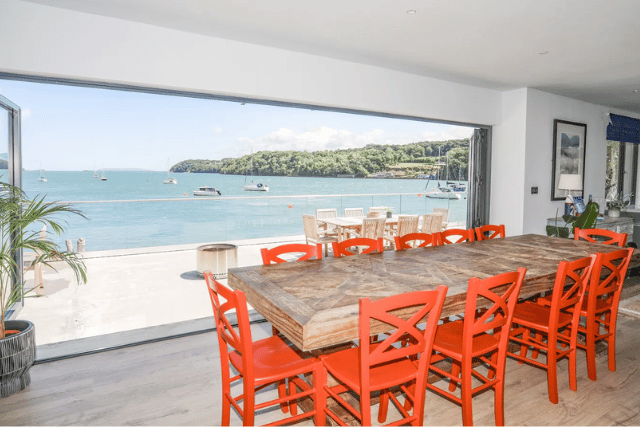 View from Ynys Faelog kitchen