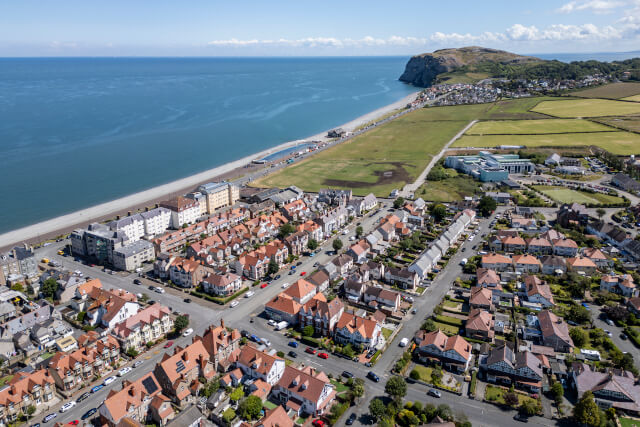 Aerial view of Llandudno